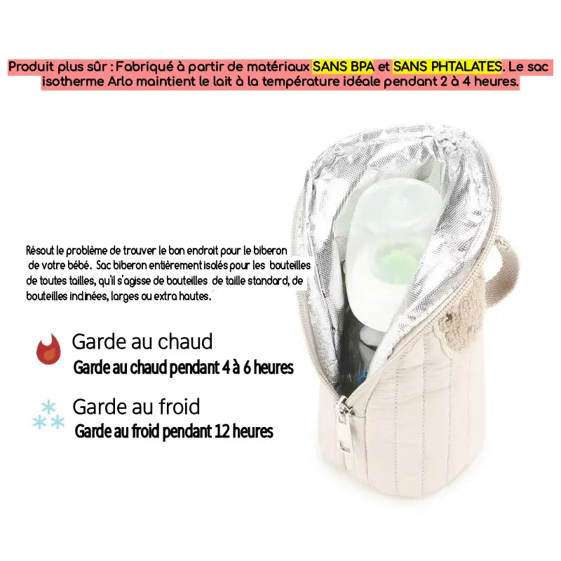 Caractéristiques techniques du sac isotherme biberon