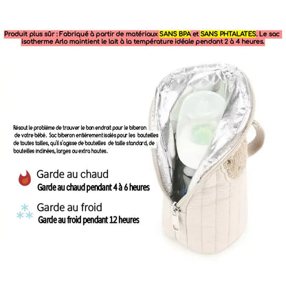 Caractéristiques techniques du sac isotherme biberon