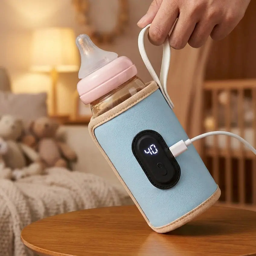 Chauffe biberon Nido bleu ciel avec cable de recharge