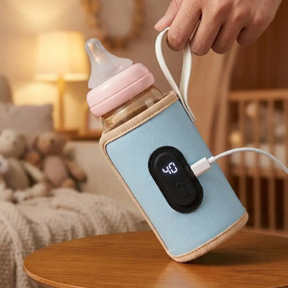 Chauffe biberon Nido bleu ciel avec cable de recharge