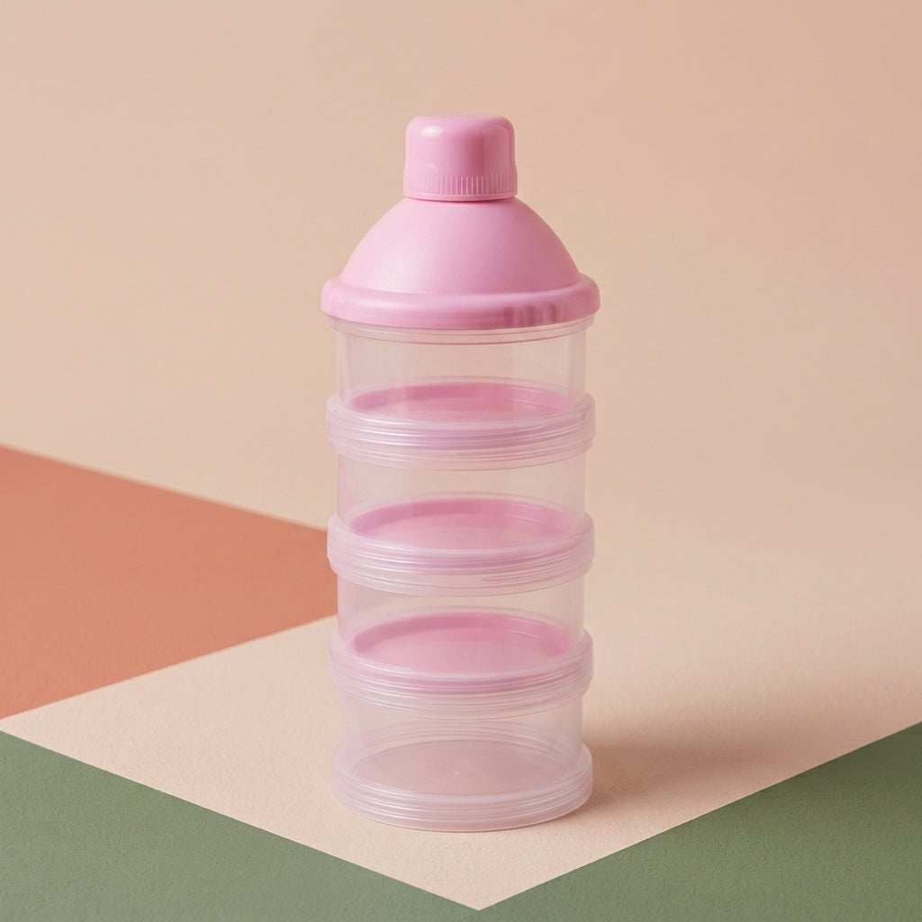 Dosi Boîte doseuse lait 4 étages rose