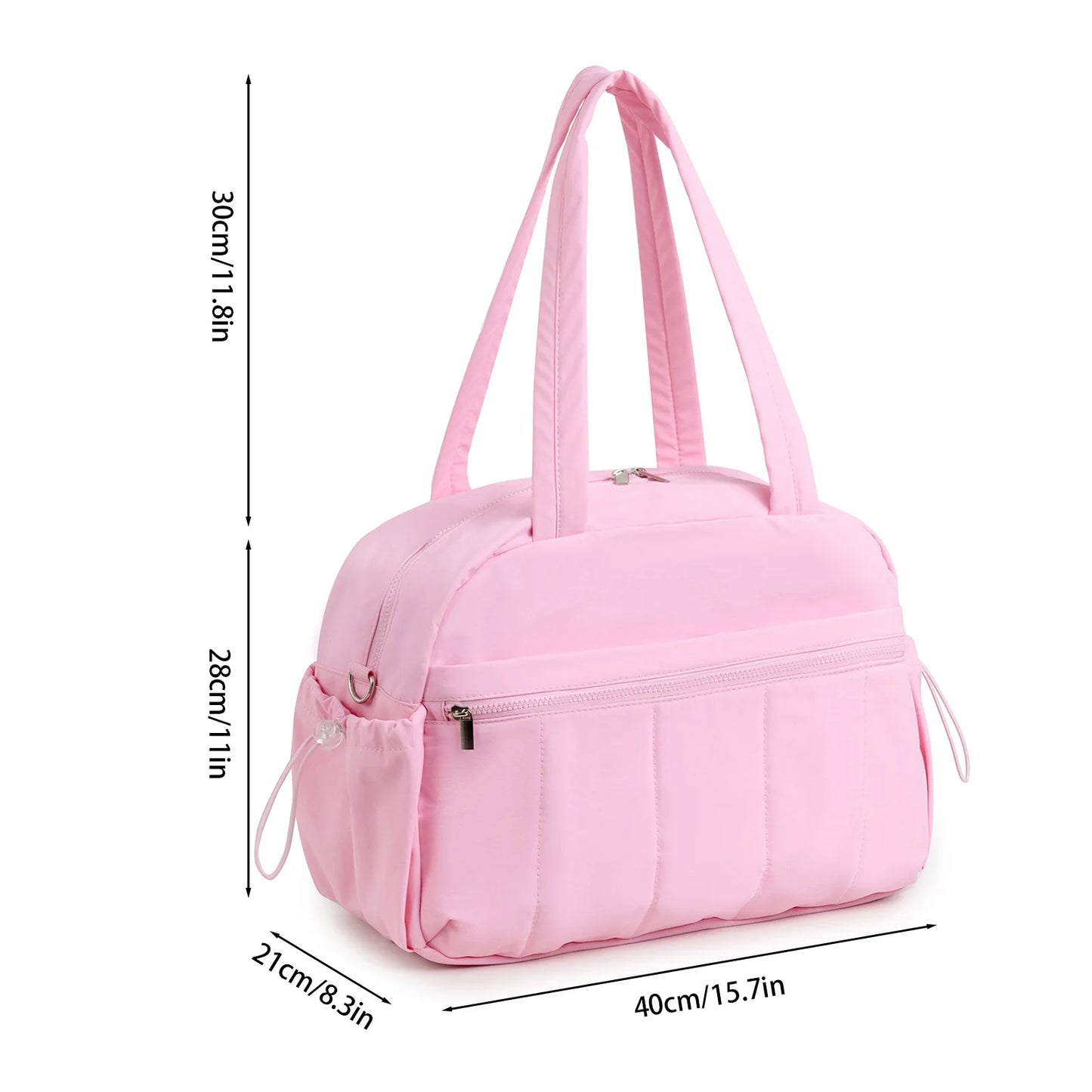 Kaya Sac à langer imperméable grande capacité rose dimensions