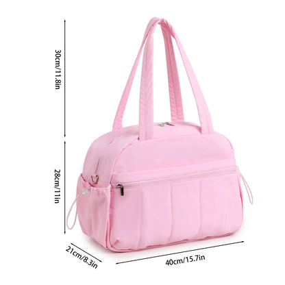 Kaya Sac à langer imperméable grande capacité rose dimensions